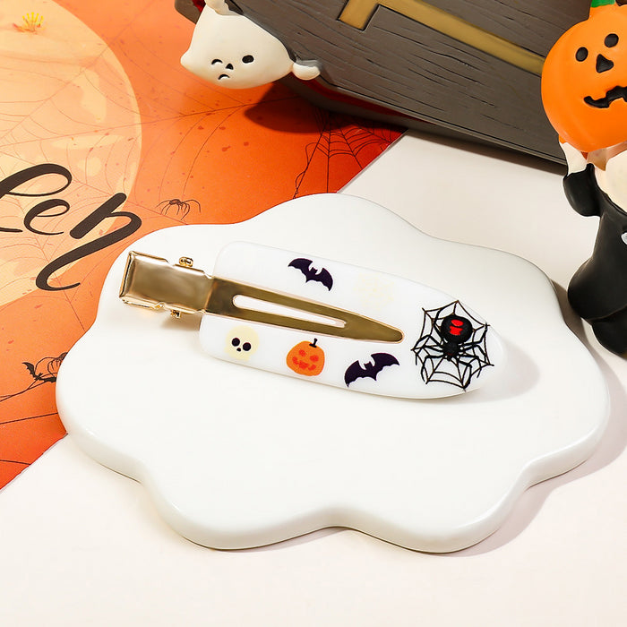 Wholesale Halloween Ghost Resin Hairpin JDC-HC-Yiyue006