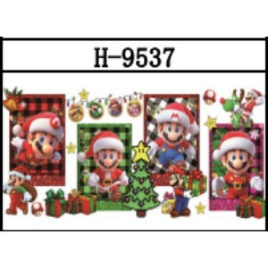 Wholesale Christmas 5PCS 16oz UV Cartoon Printed  Cup Stickers JDC-ST-JieSheng025