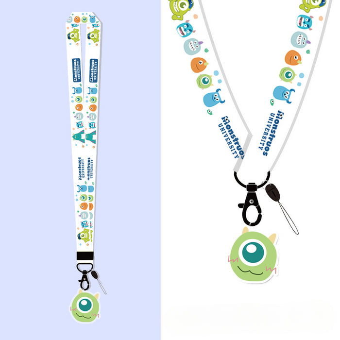 Wholesale Wide Cloth Cartoon Pendant Mobile Phone Lanyard Keychain JDC-KC-Gongz048