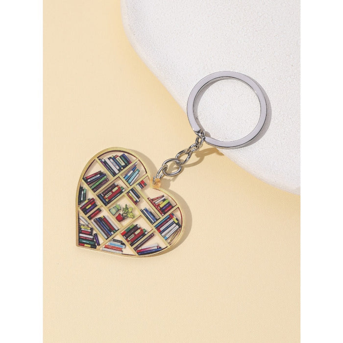 Wholesale Graduation Season Book Love Wooden Keychain JDC-KC-RongR012