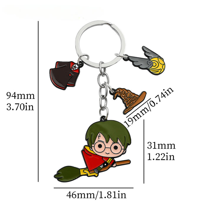 Wholesale Cartoon Zinc Alloy Keychains JDC-KC-ShaoH015