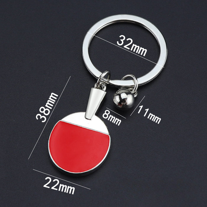 Wholesale Zinc Alloy Creative Badminton Keychain JDC-KC-XunX019