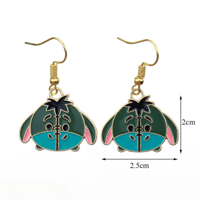 Wholesale Cartoon Animal Resin Earrings JDC-ES-niqing019