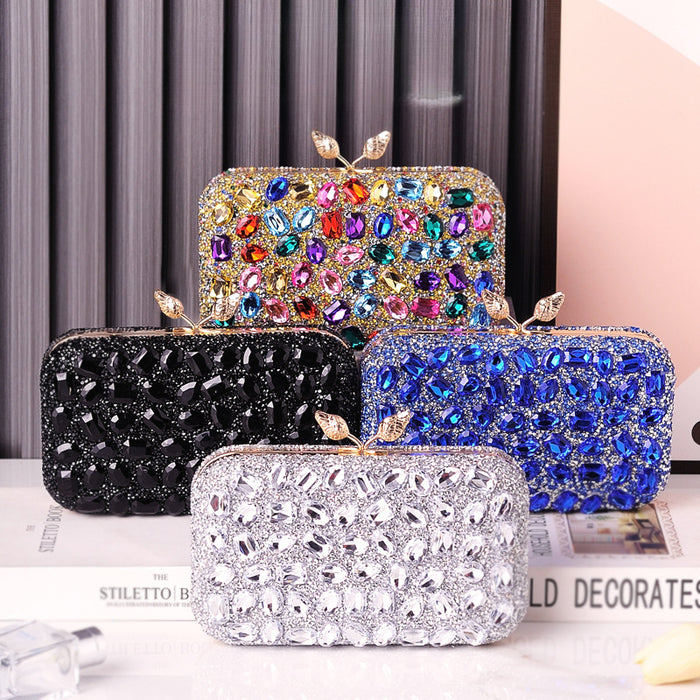 Wholesale Diamond Evening Bag Colorful Resin Diamond Handbag JDC-HB-YiX009