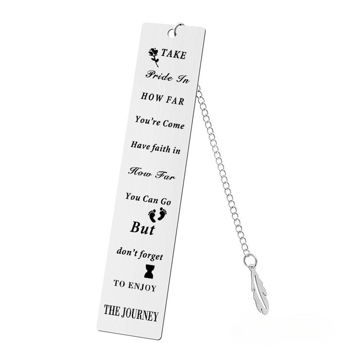 Wholesale Stainless Steel Teacher's Day Bookmark JDC-BM-GangG001