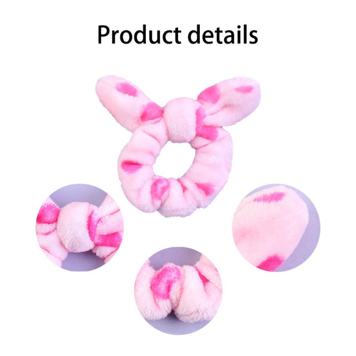 Wholesale Plush Children Cute Rabbit Ears Hair Scrunchies  JDC-HS-Heqin004