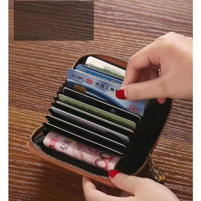 Wholesale Multi-card Accordion Card Holder Korean Version Large Capacity Card Holder JDC-WT-HongY010