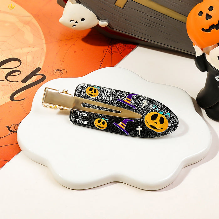 Wholesale Halloween Ghost Resin Hairpin JDC-HC-Yiyue006