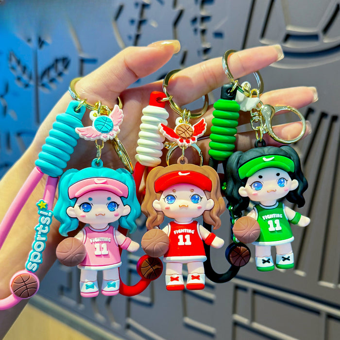 Wholesale PVC Cartoon Doll Keychain JDC-KC-MengXu008