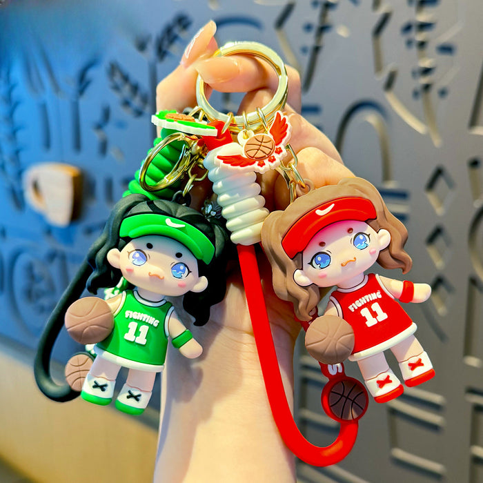 Wholesale PVC Cartoon Doll Keychain JDC-KC-MengXu008