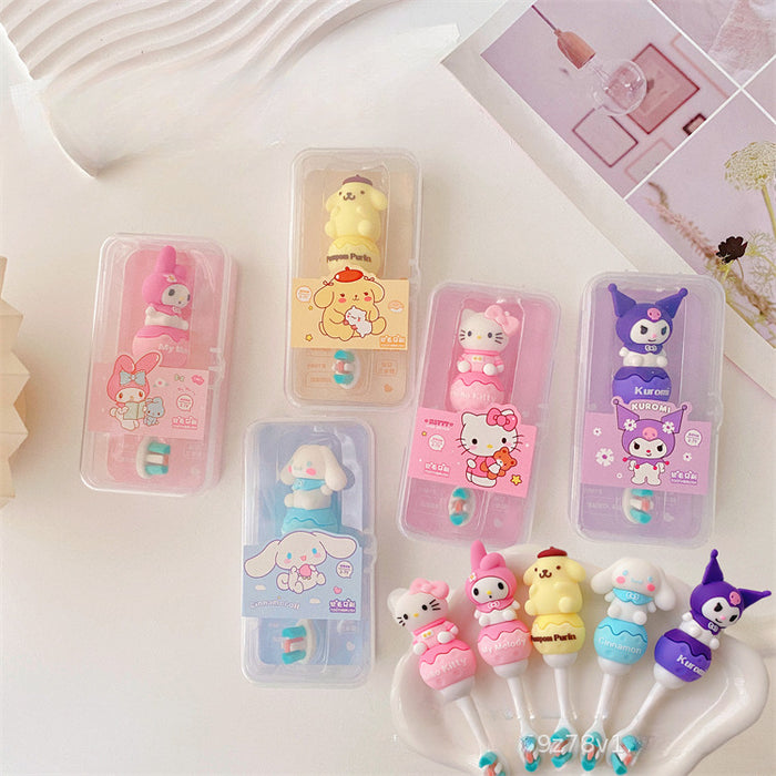 Wholesale Cartoon Cute Children Soft Plastic Toothbrush JDC-TBH-Ceguan001