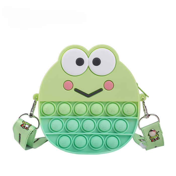 Wholesale Silicone Crossbody Bag Cartoon Decompression Kids Bag JDC-SD-TaoTa003