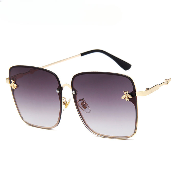 Wholesale Colorful Square Frame Little Bee Decorative PC Sunglasses JDC-SG-MaN022