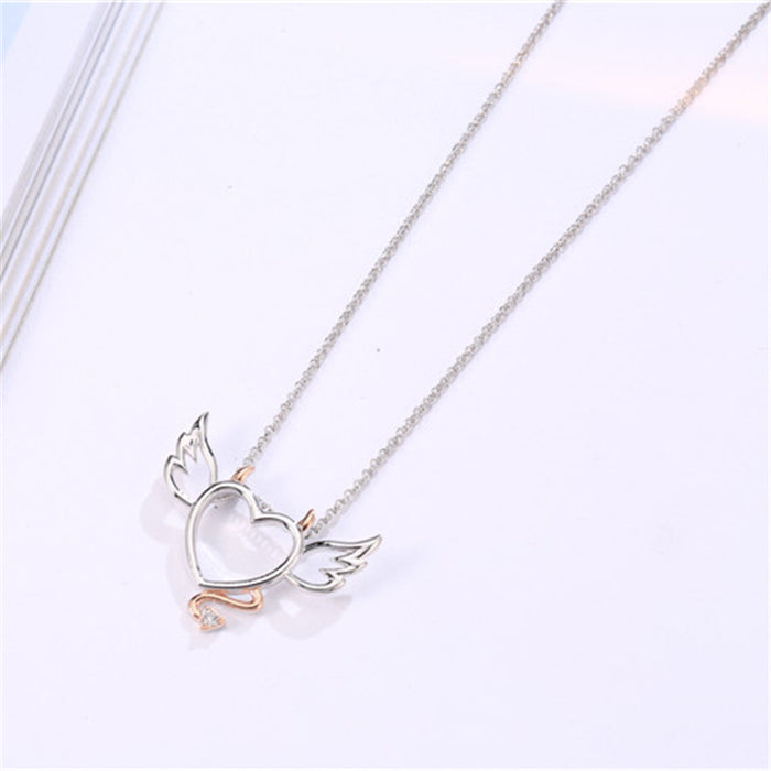 Wholesale Valentine's Day Necklace Heart Pendant Copper JDC-NE-Jingy002