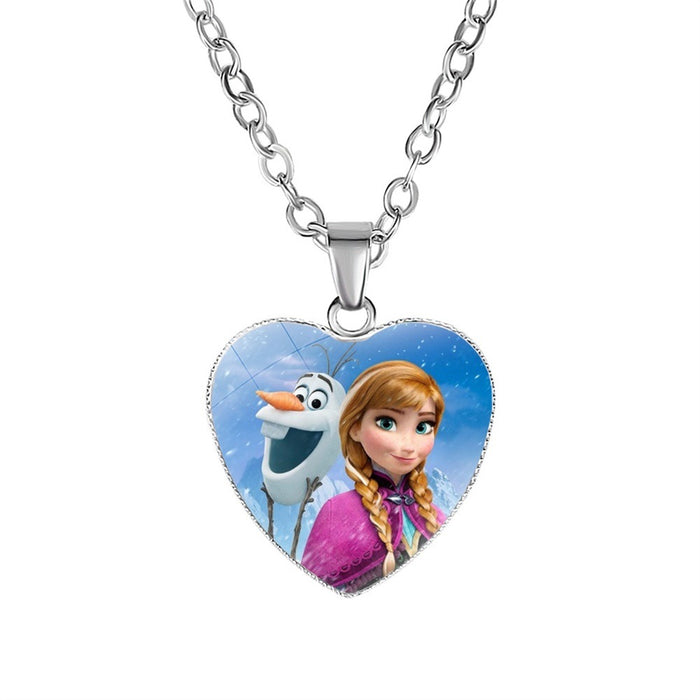 Wholesale Cartoon Alloy Heart Shape Necklace JDC-NE-NH007