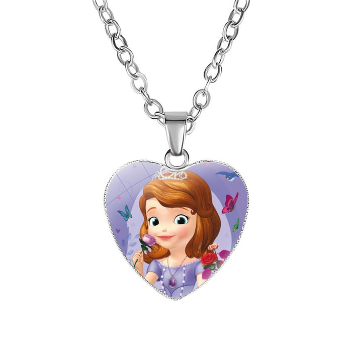 Wholesale Cartoon Alloy Heart Shape Necklace JDC-NE-NH007