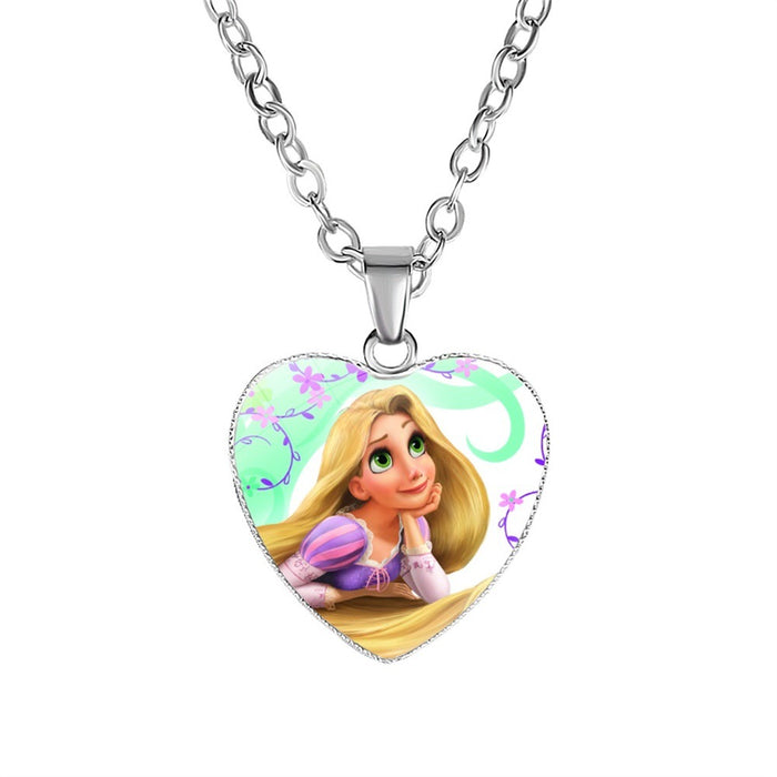 Wholesale Cartoon Alloy Heart Shape Necklace JDC-NE-NH007