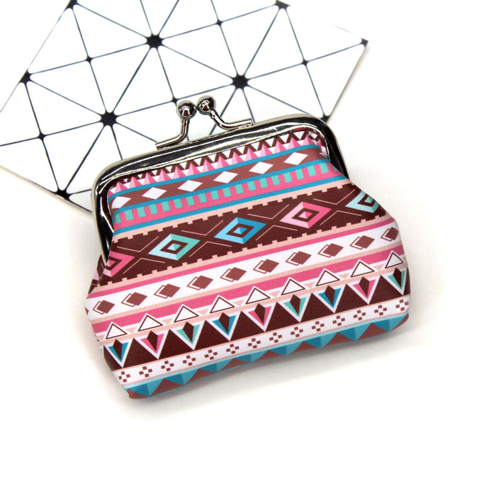 Wholesale Vintage Ethnic Print Coin Purse JDC-WT-QiWang002