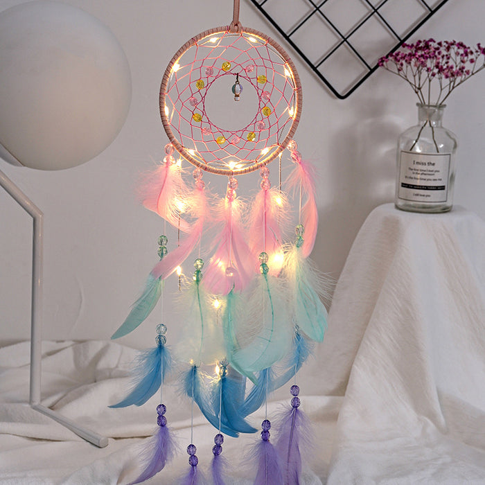 Wholesale Feather Dream Catcher Hot Air Balloon Design Handmade Gift