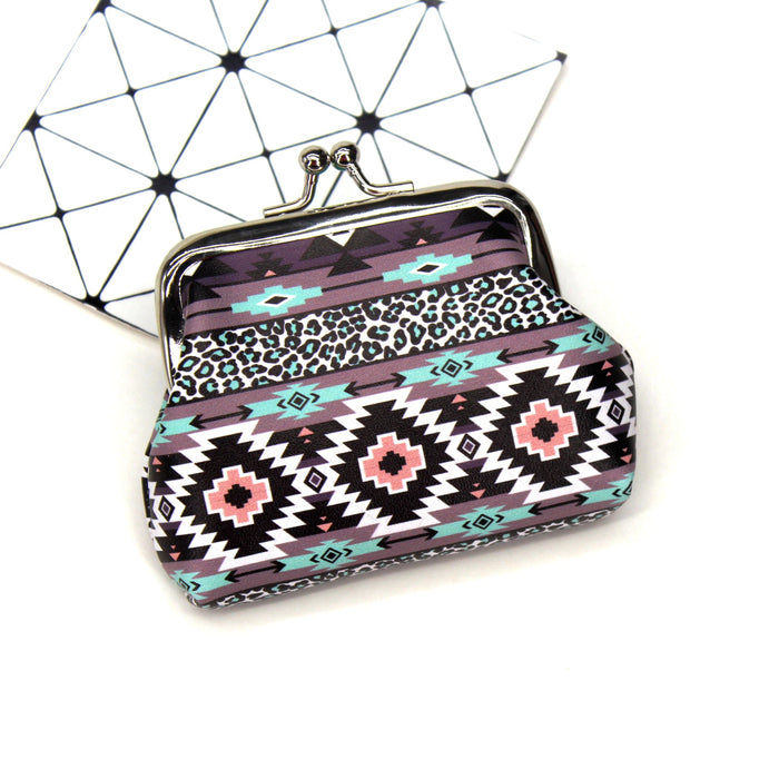 Wholesale Vintage Ethnic Print Coin Purse JDC-WT-QiWang002