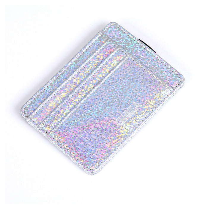 Wholesale Laser Sequin PU Leather Ladies Wallet JDC-WT-KuK001