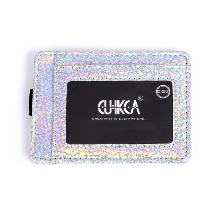 Wholesale Laser Sequin PU Leather Ladies Wallet JDC-WT-KuK001