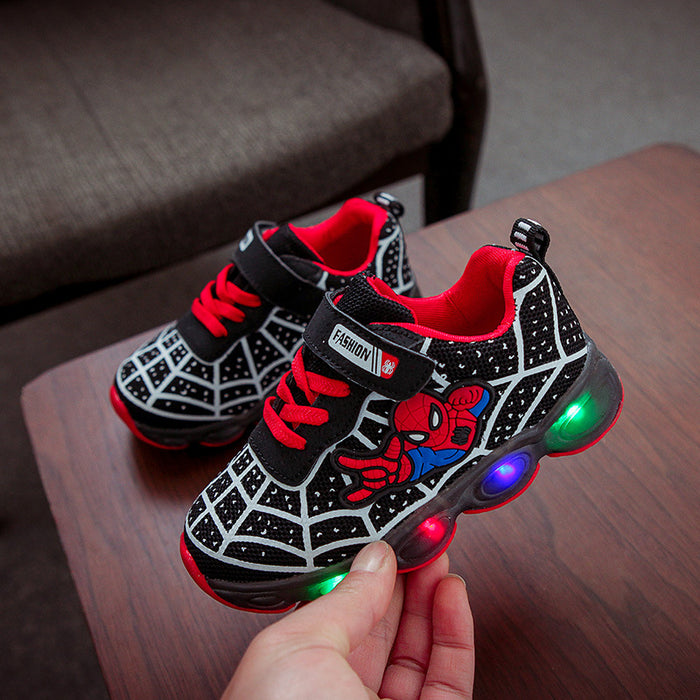 Wholesale Illuminated Mesh Children's Sports Shoes Kids Shoes JDC-KS-GS001