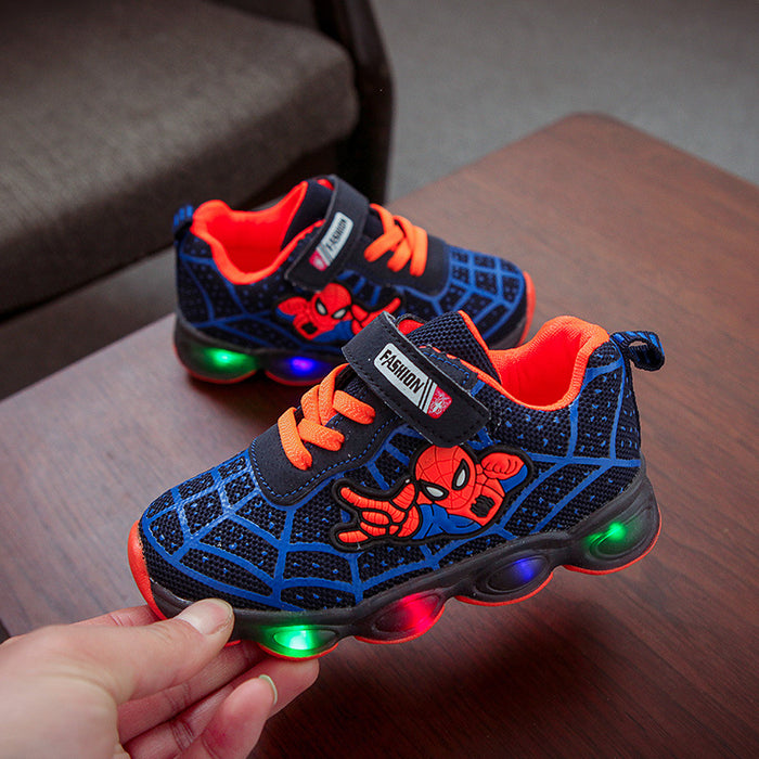 Wholesale Illuminated Mesh Children's Sports Shoes Kids Shoes JDC-KS-GS001