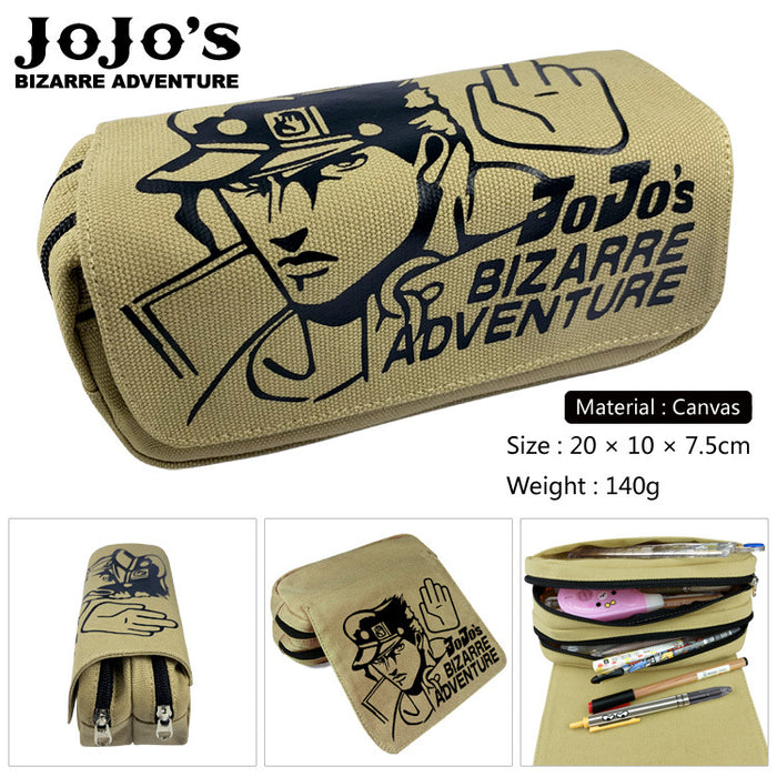 Wholesale Anime Cartoon Canvas Pencil Case Stylish Student Stationery Pouch