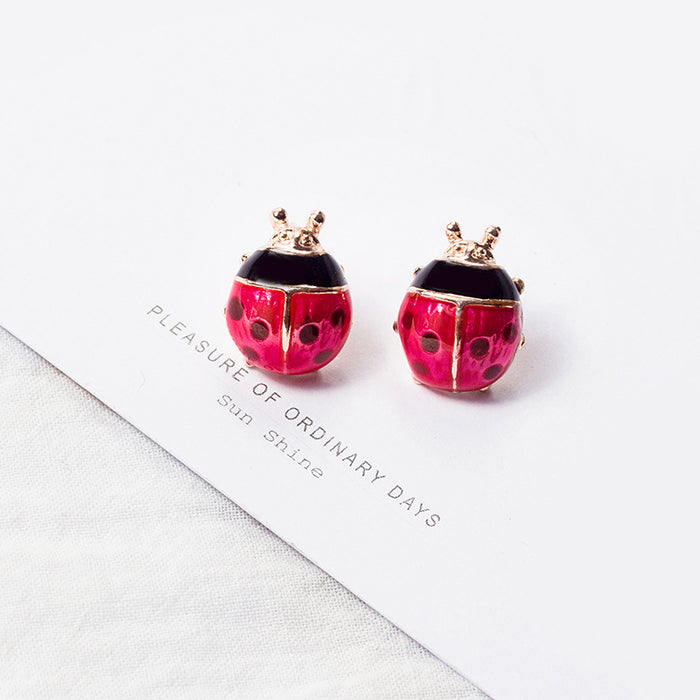 Wholesale Oil Drop Cartoon Animal Alloy Earrings JDC-ES-MDD102