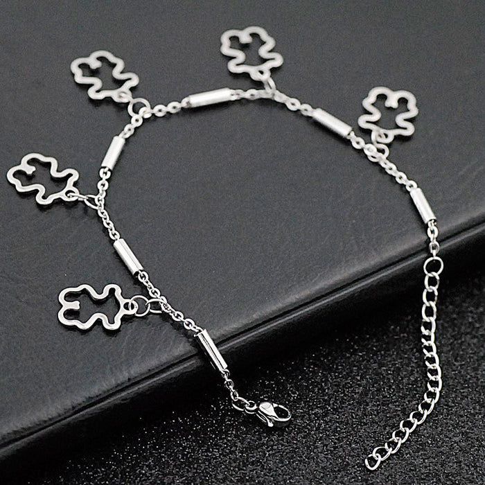 Wholesale stainless steel bear bracelets JDC-BT-xib001