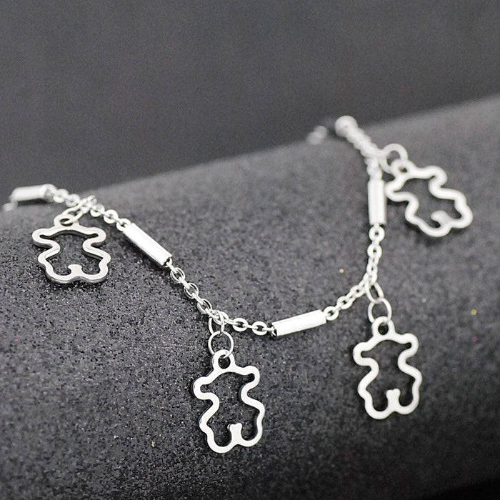 Wholesale stainless steel bear bracelets JDC-BT-xib001