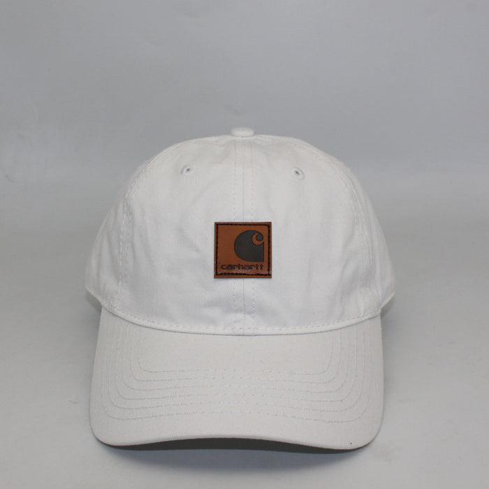 Wholesale Water Washing Old Leather Label Soft Top Baseball Cap JDC-FH-QingCL017