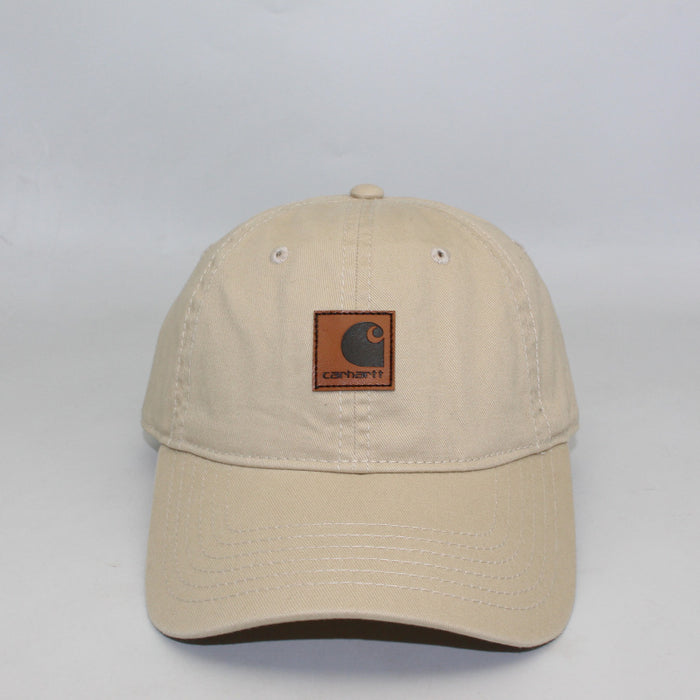 Wholesale Water Washing Old Leather Label Soft Top Baseball Cap JDC-FH-QingCL017