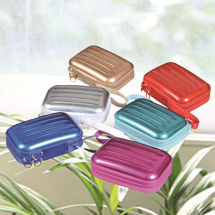 Wholesale Creative Applicable Lars Rectangular Zipper Bag Solid Color Tinplate Storage Coin Purse Headset Keychain Storage Box