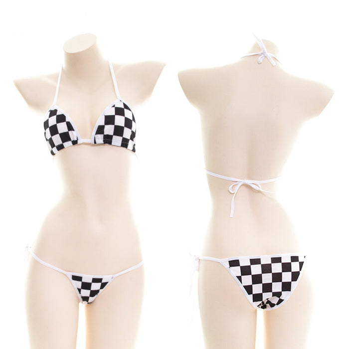 Wholesale Sexy and personalized cartoon bikini set with printed straps, underwear, pajamas