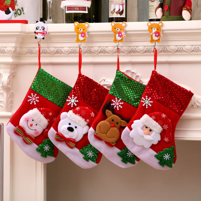 Wholesale Santa Socks for the Elderly  Christmas Socks Christmas Gift Bags