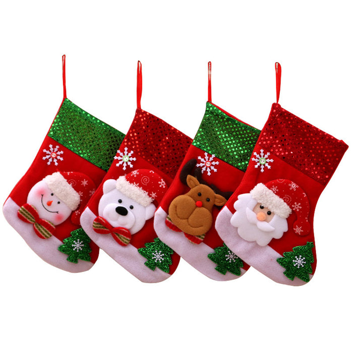 Wholesale Santa Socks for the Elderly  Christmas Socks Christmas Gift Bags