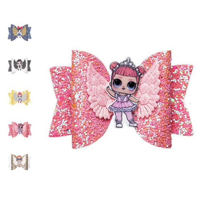 Wholesale Hair Clips Plastic Cute Cartoon Angel Shiny Wings (M) JDC-HC-DLM008