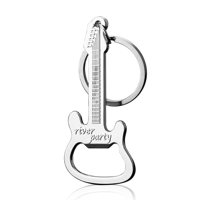 Wholesale Zinc Alloy Creative Guitar Bottle Opener Keychain JDC-KC-XunX017