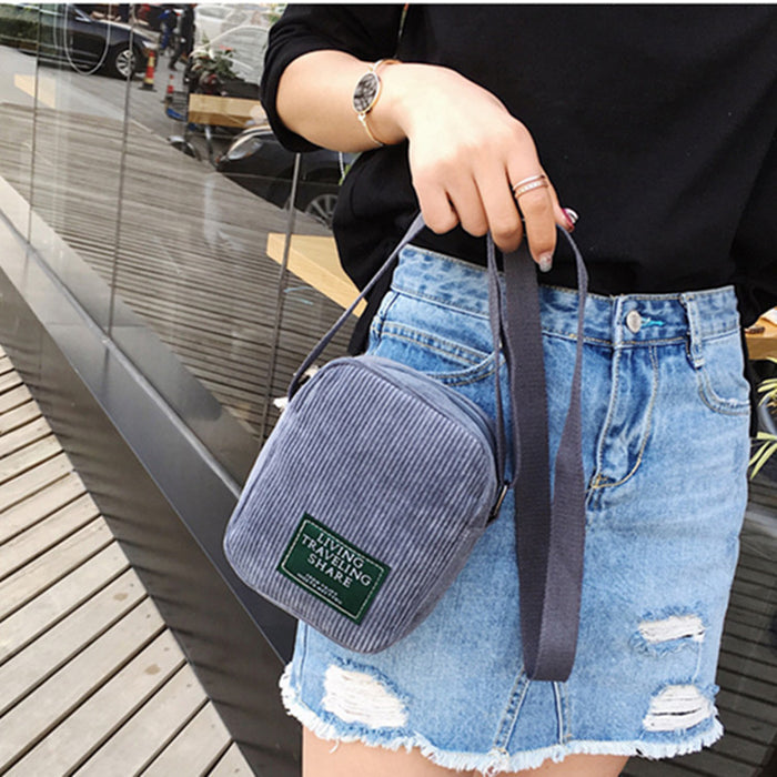 Wholesale Corduroy Shoulder Casual Messenger Bag JDC-SD-Feil003