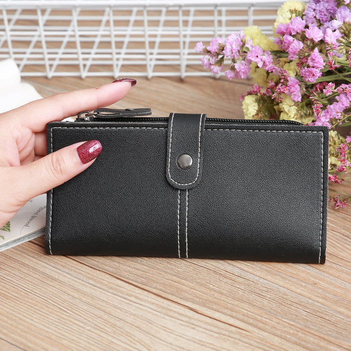 Wholesale Hidden Buckle Long Large Capacity Wallet JDC-WT-MeiSQ003