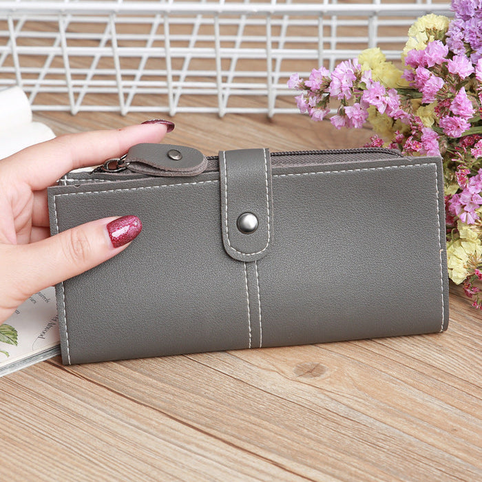 Wholesale Hidden Buckle Long Large Capacity Wallet JDC-WT-MeiSQ003