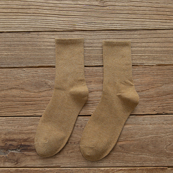 Wholesale Trendy  Cotton Socks Solid Color JDC-SK-LingX002