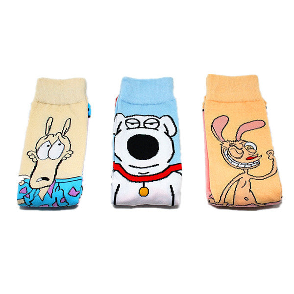 Wholesale Cotton Cartoon Socks (F) JDC-SK-HuiHe035