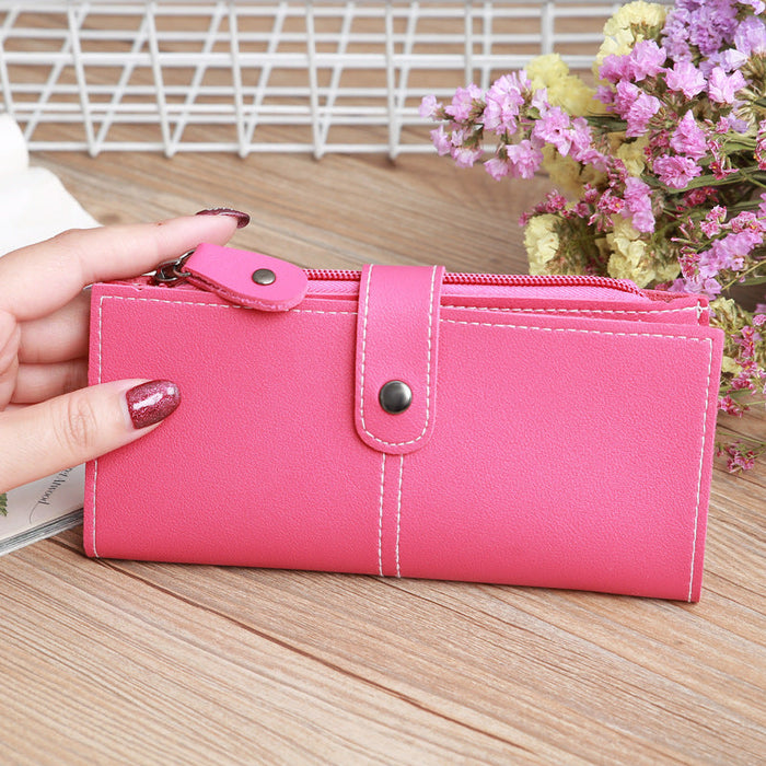 Wholesale Hidden Buckle Long Large Capacity Wallet JDC-WT-MeiSQ003