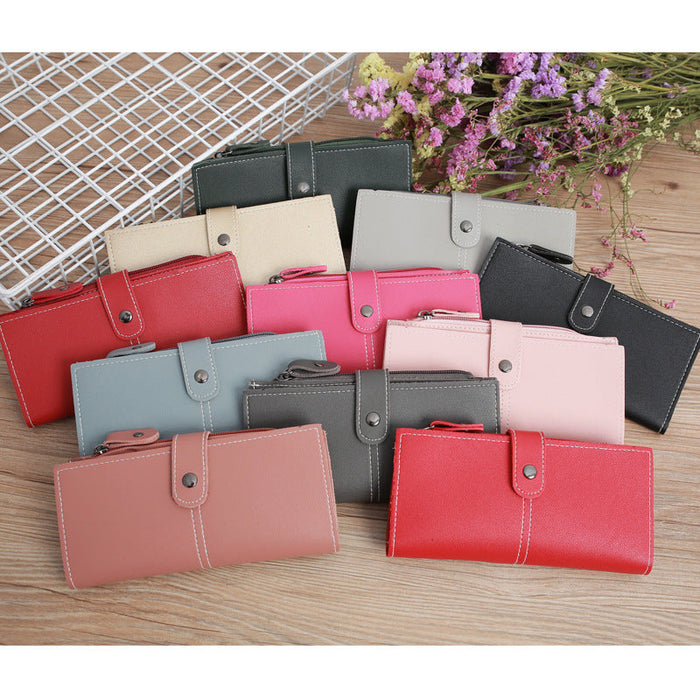 Wholesale Hidden Buckle Long Large Capacity Wallet JDC-WT-MeiSQ003