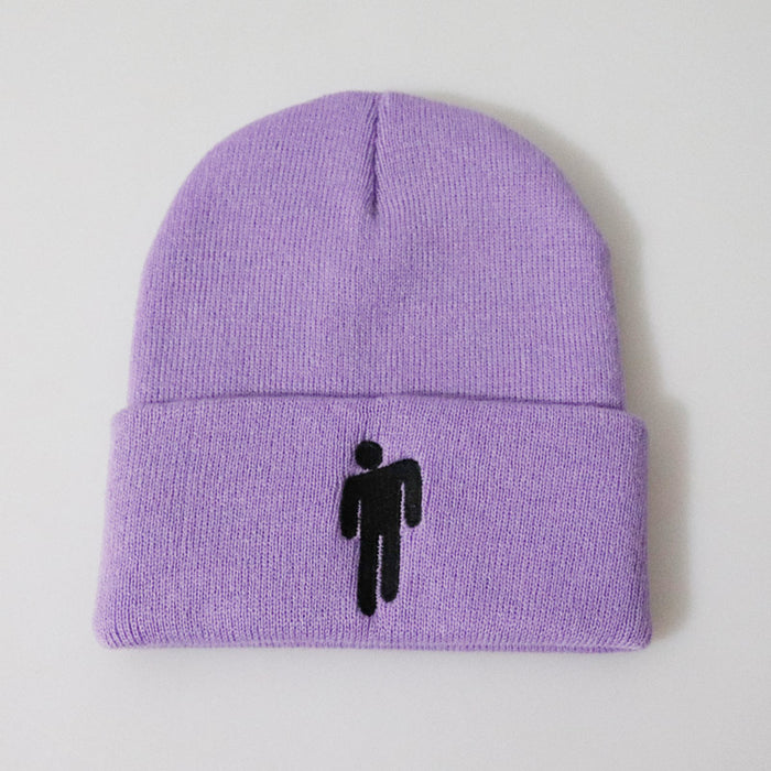 Wholesale Cartoon Embroidery Acrylic Knitted Beanie Hat JDC-FH-LvH026