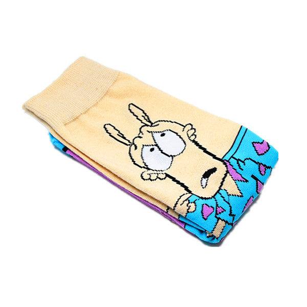 Wholesale Cotton Cartoon Socks (F) JDC-SK-HuiHe035