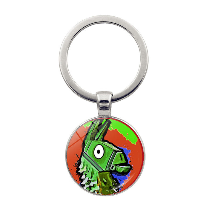 Wholesale accessories bastion night keychain Time Gem key ring pendant game peripheral jewelry